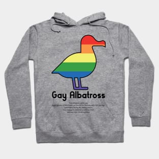 Gay Albatross G1b - Can animals be gay series - meme gift Hoodie